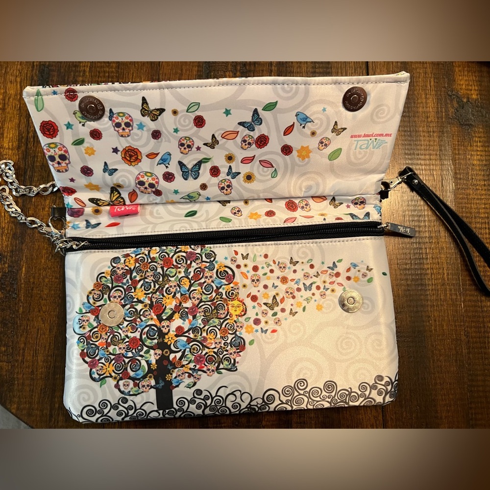 White and Multicolor Women's Bag - Picture 3 of 3
